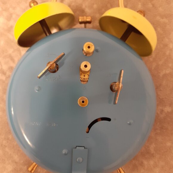 1983 Vintage Bradley Smurf alarm clock see the Seesaw go up & down Worksgreat - Picture 5 of 11